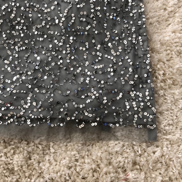 Adrianna Papell silver sequin evening gown - Picture 7 of 7